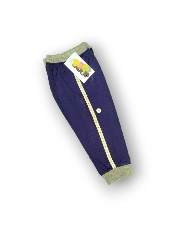 Summer Knitted Trousers 1 to 12 Months in 100% Cotton 2 Summer Knitted Trousers 01 to 03 N Blue