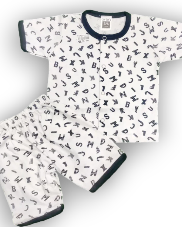 New born alphabets suit