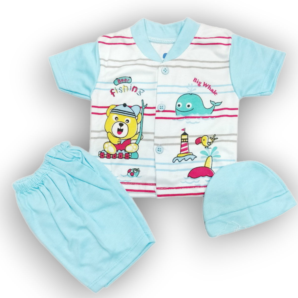 New born Fishing Suit 1 New born fishing blue suit