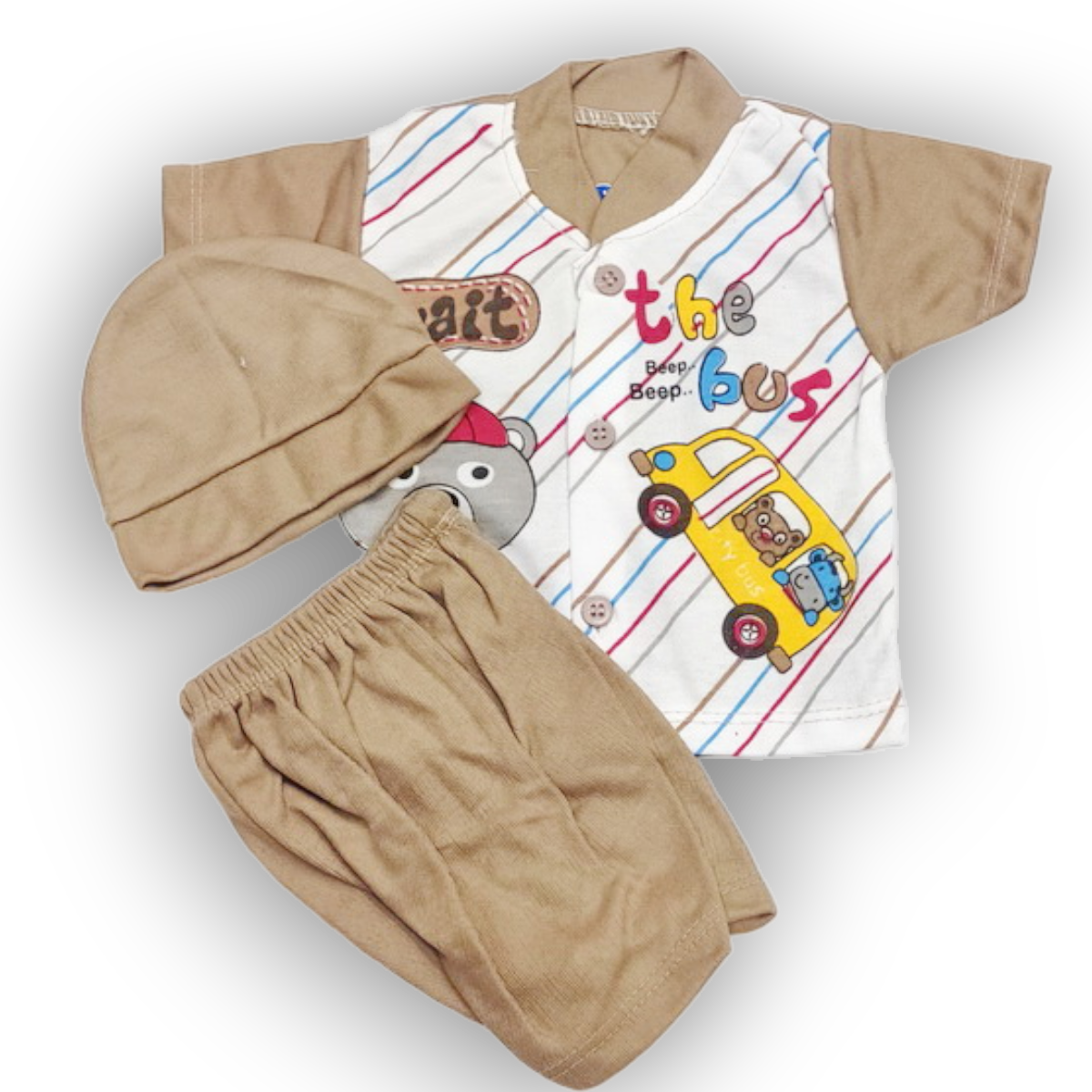 New born the bus grey suit 1 New born the bus brown suit