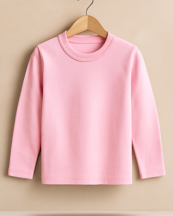 Round Neck Pink Colour