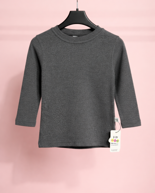 Round Neck Charcoal Colour